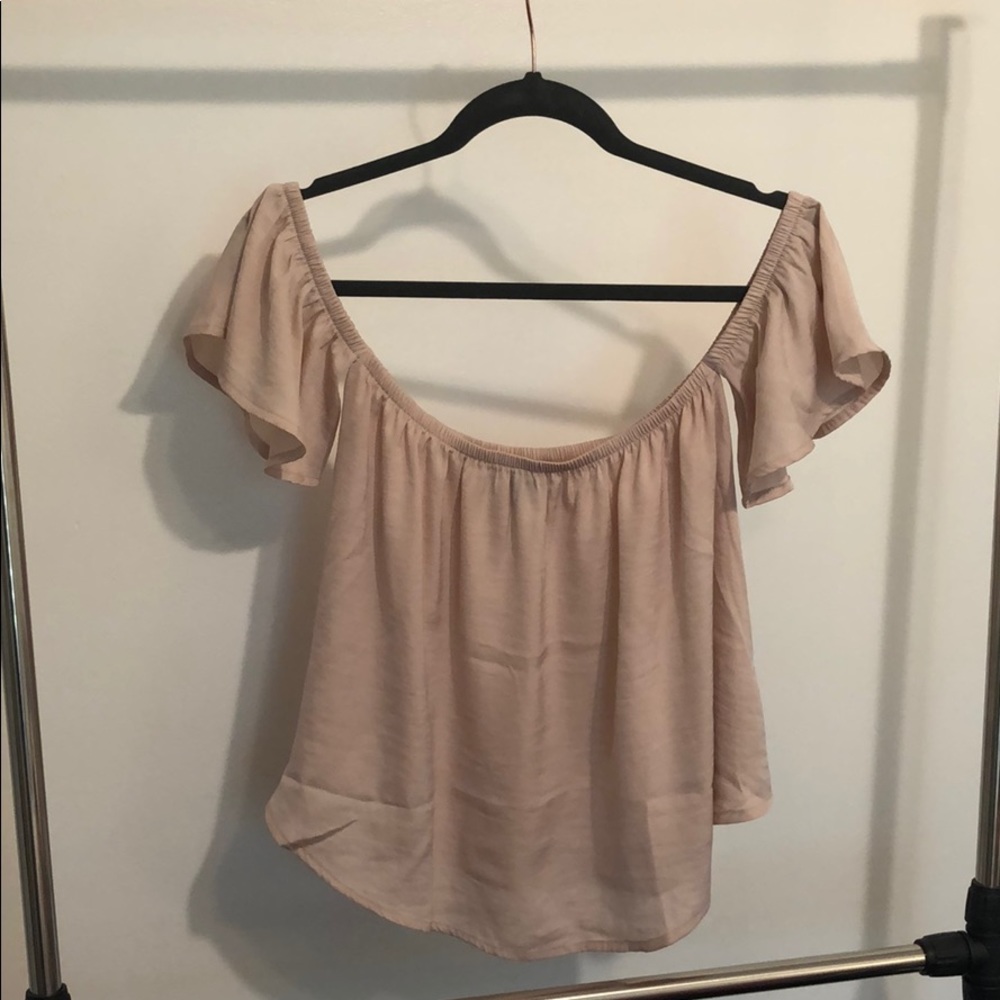 Pink off the shoulder top
